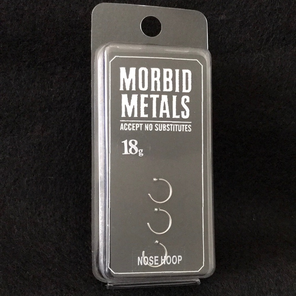 MORBID METALS 18g NOSE LOOPS (set of 3)